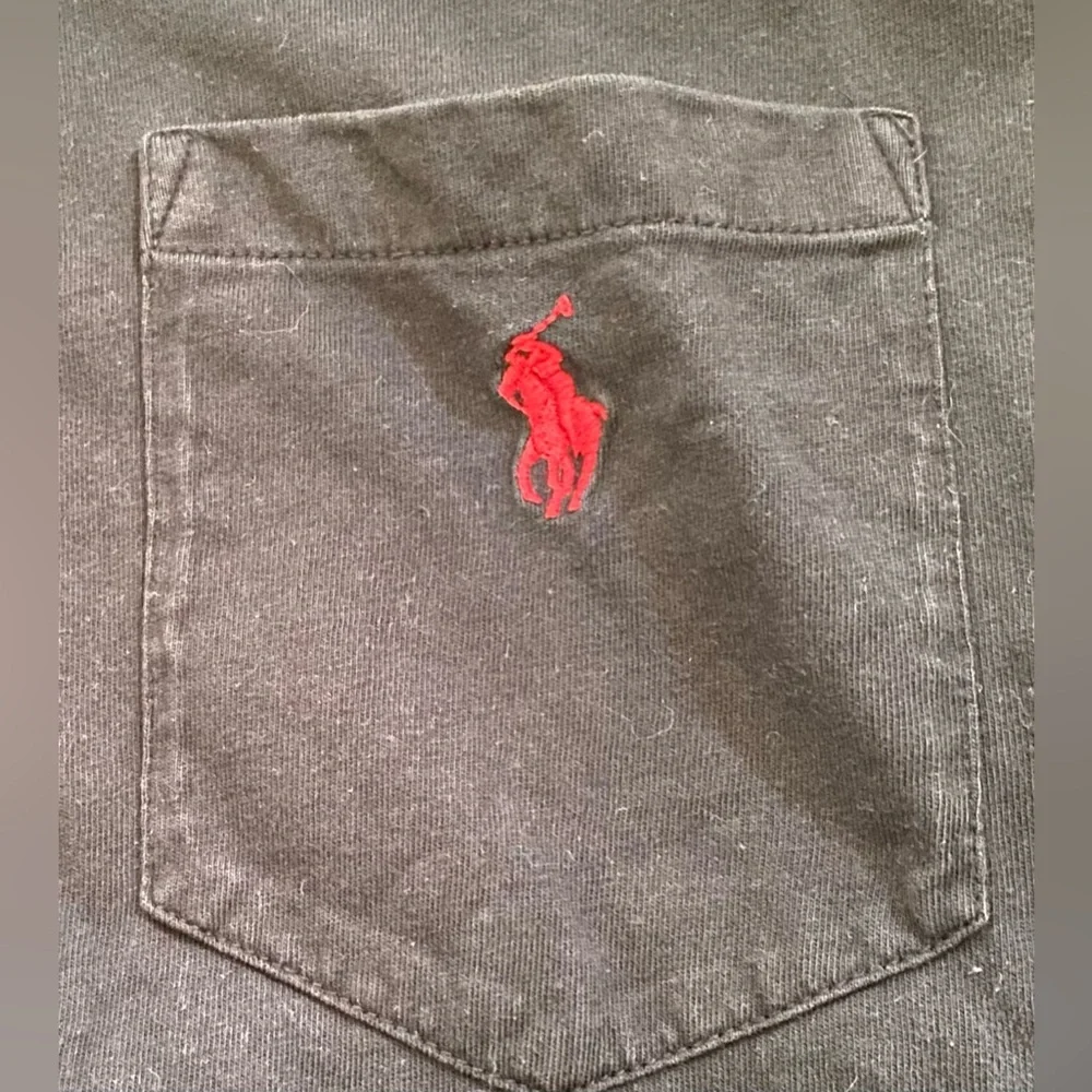 Polo Ralph Lauren Men’s‎ Sz L Black Crewneck Jersey Long Sleeve Pocket Tee